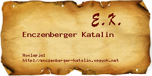 Enczenberger Katalin névjegykártya